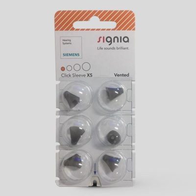 Signia Sleeves 3.0 – Cupole/Ombrelli Per Apparecchi Acustici (6 Pezzi, XS, Trasparenti)