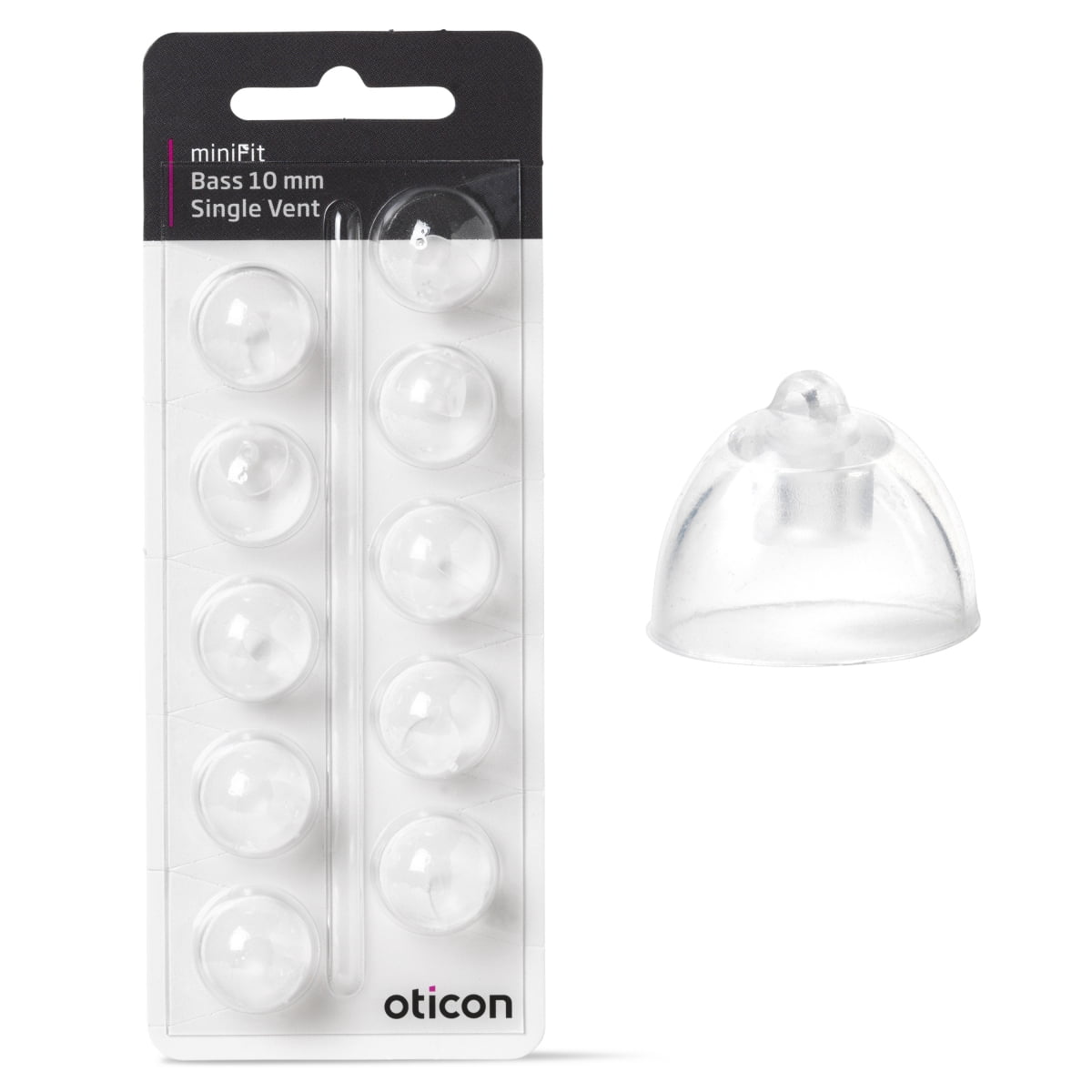 Oticon miniFit Bass-Dome single vent - Image 3
