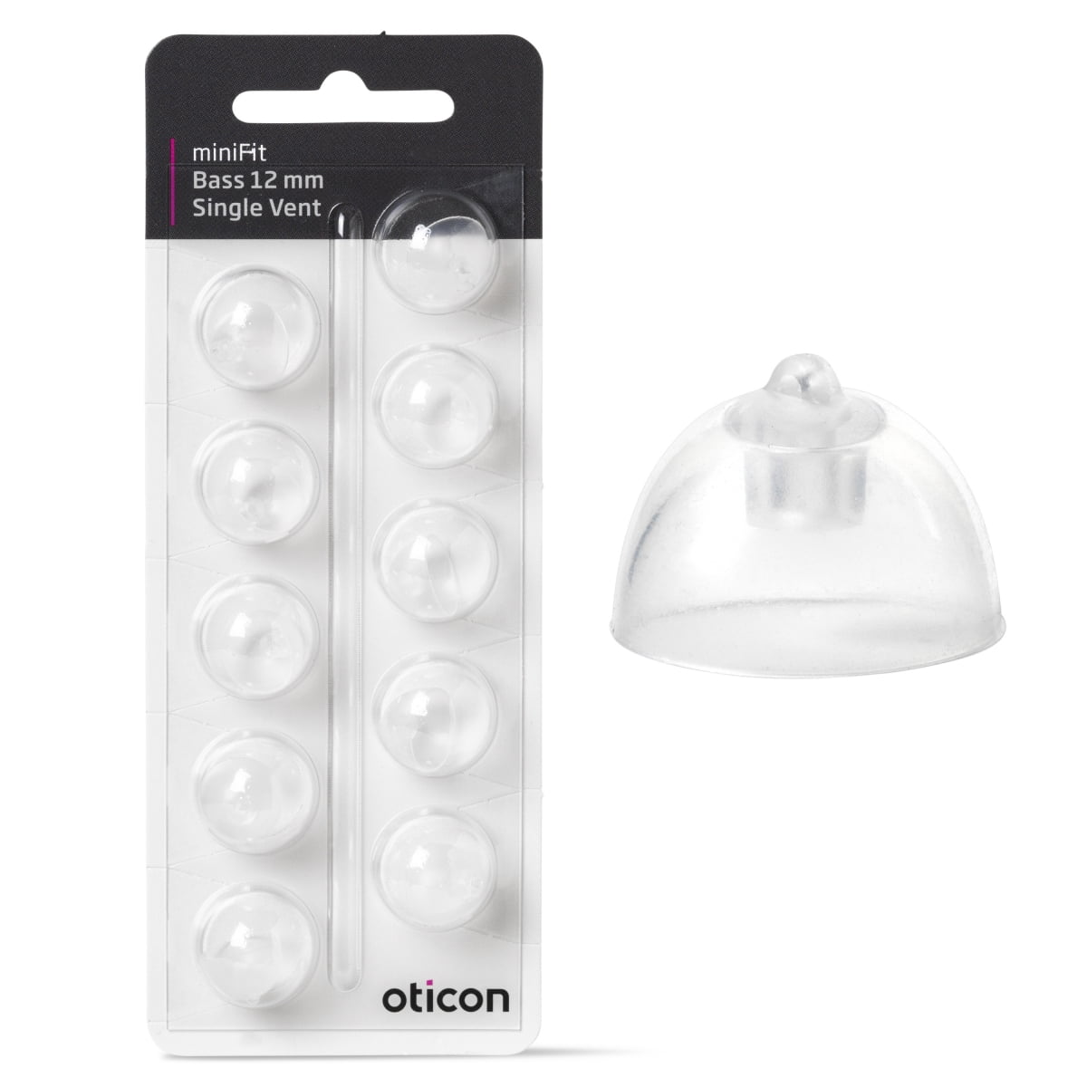 Oticon miniFit Bass-Dome single vent - Image 2