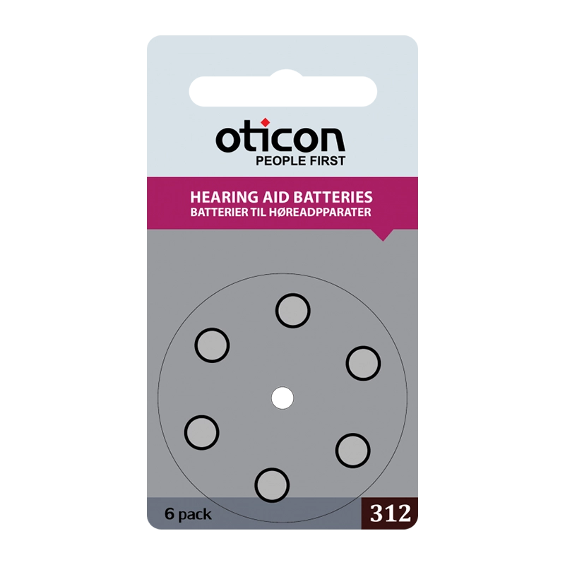 Oticon 312 Battery 370-40-092-08